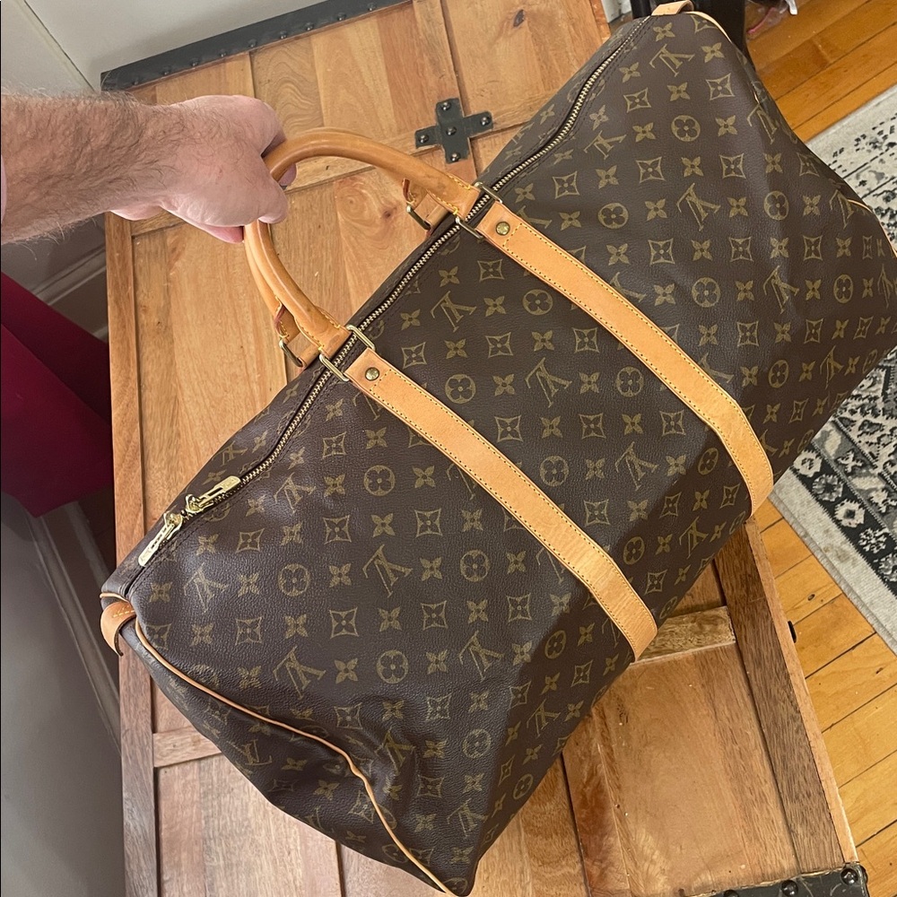 Louis Vuitton Boston Keepall 55 Travel Bag.
